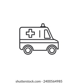 Vector médico, ícono de ambulancia