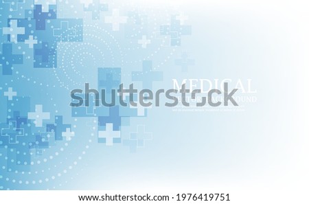 Vector medical background. Geometric cross shape pattern