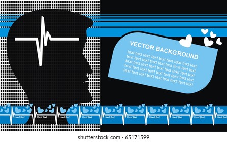 VECTOR - Antecedentes médicos - Cabeza, latido cardíaco - Usos científicos y médicos