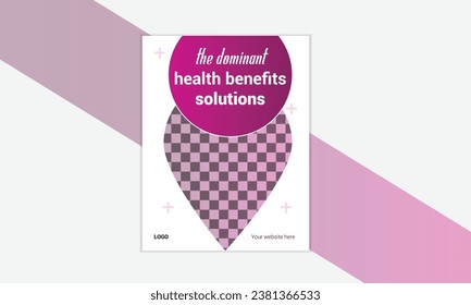 vector medical book cover design Can be adapt to Brochure, Annual Report.