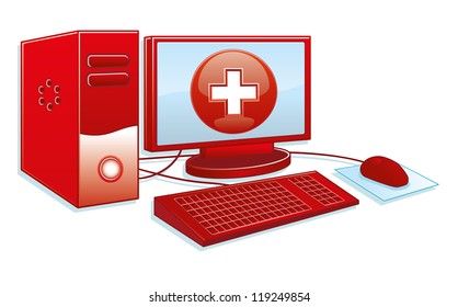 Vector. Medical cross.