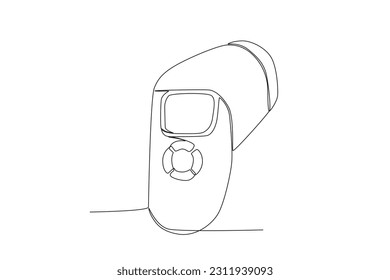 Vector medical equipment online continuous single line art