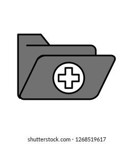 Vector medical folder icon
