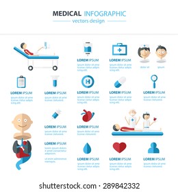 Vector Medical and health Infographics concept