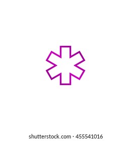 Vector medical icon. Modern design flat style icon
