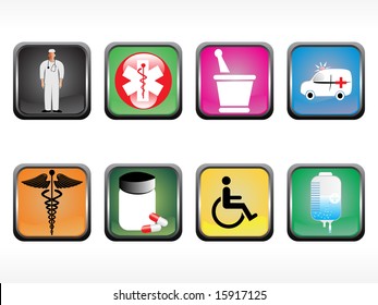 Vektorsymbol-Reihe Web 2.0 Stil Set