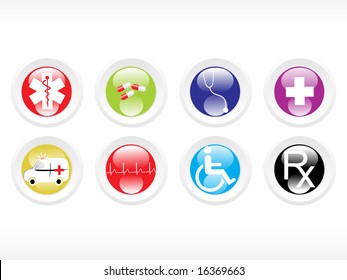 vector medical icon series web 2.0 style
