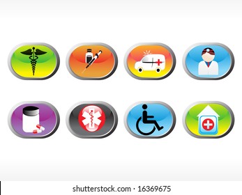 vector medical icon series web 2.0 style