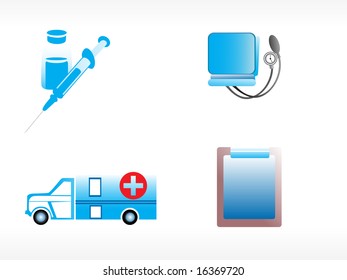 vector medical icon series web 2.0 style