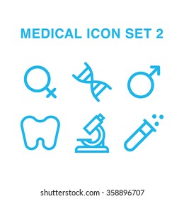 Vector medical Icon Set 2 made in flat style