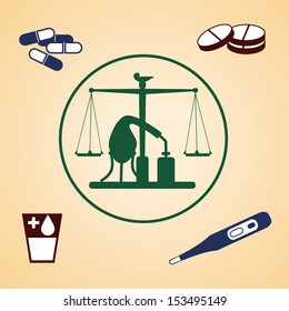 vector medical icon set