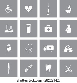 Vector Medical Icon Set.