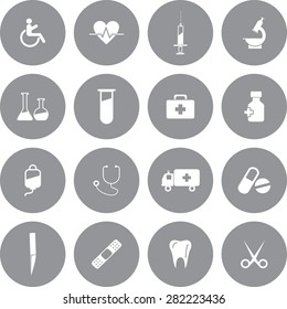 Vector Medical Icon Set.