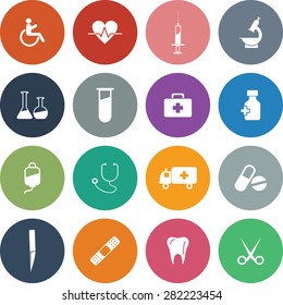 Vector Medical Icon Set.