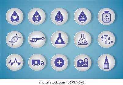Vector medical icon set
