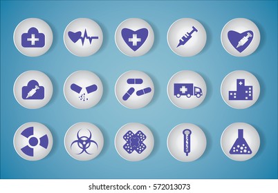 Vector medical icon set
