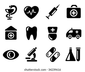 Vector: Medical icons