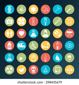 Vector Medical Icons 36 Set