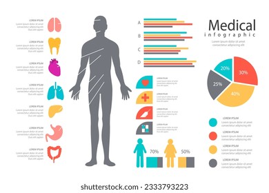 vector medical infographic style template