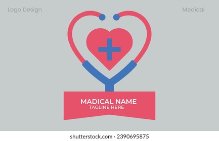 vector medical logo, health and medicine logo template.