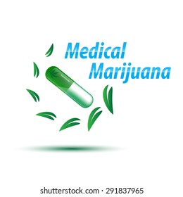 vector medical marijuana concept