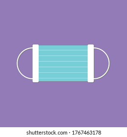 vector medical mask flat design