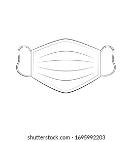 vector medical mask / flat style, icon, sign