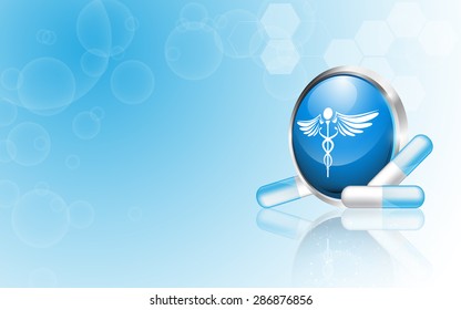 vector medical pharmacy clean concept background