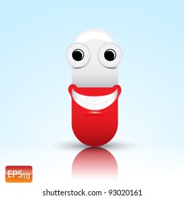 Vector Medical Pill Illustration