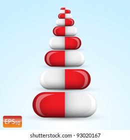 Vector Medical Pills Illustration