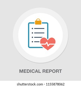 vector medical report, patient health record - medicine prescription, healthcare note