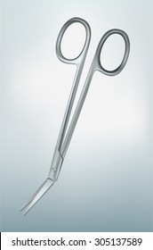 Vector medical scissors