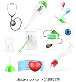 Vector medical set