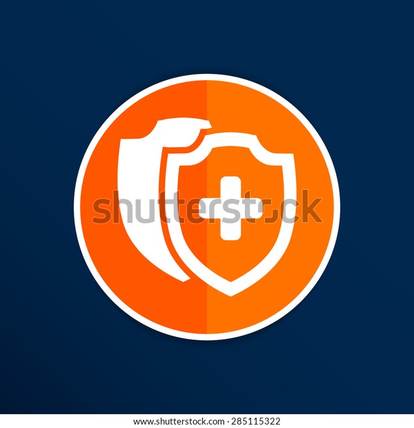 Das Vektor Medical Shield Icon Schild Stock Vektorgrafik Lizenzfrei