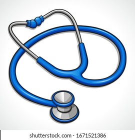 Dibujo de diseño del estetoscopio médico vectorial