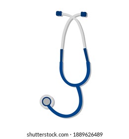 Vector of a medical stethoscope for doctor to listen during physical examination