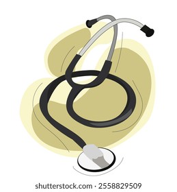  vector medical stethoscope. representing healthcare and medical examinations