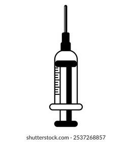 Vector jeringuilla médica, jeringuilla médica