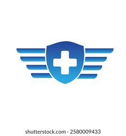 Vector Medical Wing Shield Logo 