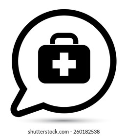 Vector medicine chest. File format eps 10