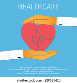 Vector medicine and healthcare background. Eps 10.