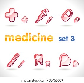 Vector medicine icons Set 3