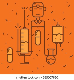 Vector medicine Illustration