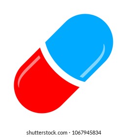 vector medicine illustration - Medical pill icon. Drugs sign, pharmacy symbol