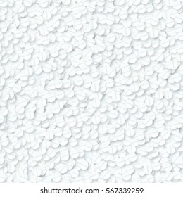 Vector  medicine realistic seamless pattern. background made from pills with shadow. Light white colors.