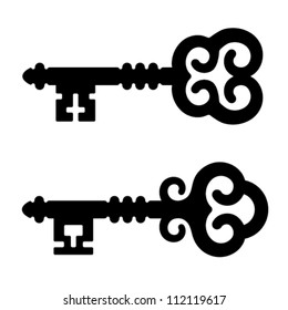 Vector Medieval Key Symbols