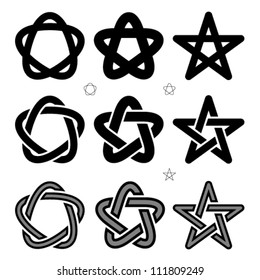 vector medieval Occult signs