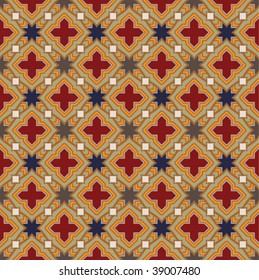 VECTOR Medieval vintage pattern.