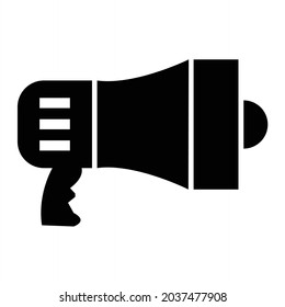 Vector Megaphone Glyph Icon Design
