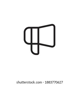 vector del icono de megáfono para el diseño ui.